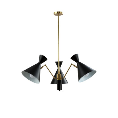 Люстра на штанге Crystal Lux Joven SP3 GOLD/BLACK (0760/303)