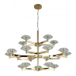 Подвесная люстра Crystal Lux Rebeca SP5+10+5 GOLD (3541/320)