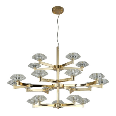 Подвесная люстра Crystal Lux Rebeca SP5+10+5 GOLD (3541/320)