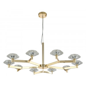 Подвесная люстра Crystal Lux REBECA SP10 GOLD