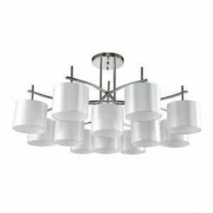 Потолочная люстра Crystal Lux SERGIO PL8+4 NICKEL Потолочная люстра Crystal Lux SERGIO PL8+4 NICKEL