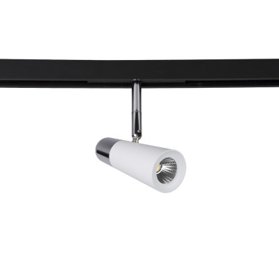 Трековый светильник 12W 4000К для магнитного шинопровода Space Crystal Lux CLT 0.33 006 12W WH-CH 4000K