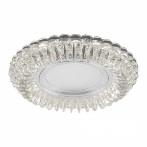 Светильник встраиваемый с синей LED подсветкой Feron CD904 потолочный MR16 G5.3 прозрачный 32542 Светильник встраиваемый с синей LED подсветкой Feron CD904 потолочный MR16 G5.3 прозрачный 32542