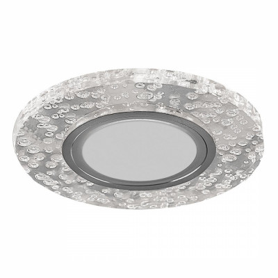 Светильник встраиваемый с белой LED подсветкой Feron CD953 потолочный MR16 G5.3, прозрачный 32539