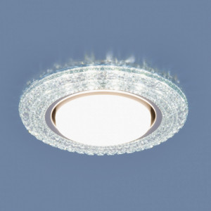 Встраиваемый светильник с LED подсветкой Elektrostandard 3030 GX53 CL (a035177)