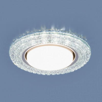 Встраиваемый светильник с LED подсветкой Elektrostandard 3030 GX53 CL (a035177)