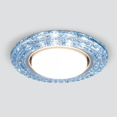 Встраиваемый светильник с LED подсветкой Elektrostandard 3030 GX53 BL (a035180)