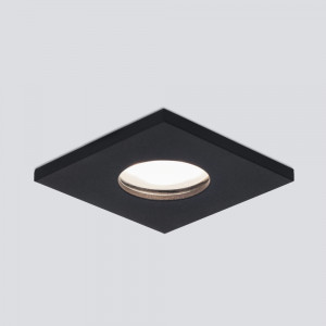 Встраиваемый влагозащищенный светильник Elektrostandard 126 MR16 черный матовый (a053362)