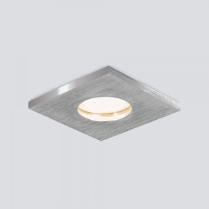 Встраиваемый влагозащищенный светильник Elektrostandard 126 MR16 серебро (a053363)