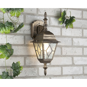 Vega D черное золото Уличный настенный светильник Elektrostandard 4690389012327 (a025018)