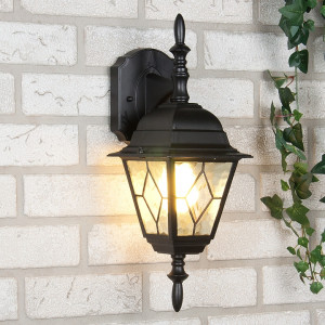 Vega D черный Уличный настенный светильник Elektrostandard (a025019)