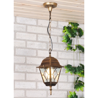 Vega H черное золото Уличный подвесной светильник Elektrostandard 4690389012341 (a025020)