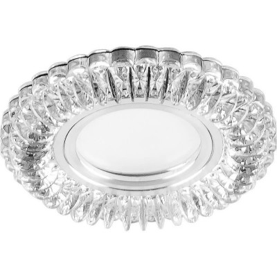 Светильник встраиваемый с белой LED подсветкой Feron CD904 потолочный MR16 G5.3 прозрачный 28977