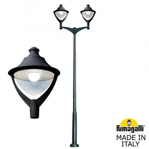 Парковый фонарь Fumagalli EKTOR 4000/MIDIPILAR/Beppe 2L LED-HIP P50.372.A20.AXH27