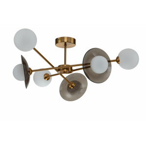 Люстра на штанге Jazz Indigo 11020/6C Brass