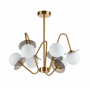 Люстра на штанге Jazz Indigo 11020/6R Brass