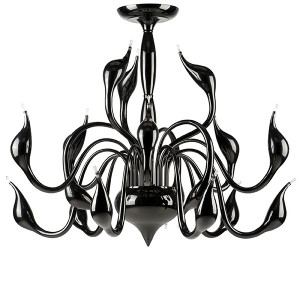 Потолочная люстра Lightstar Cigno Collo Bk 751187 Потолочная люстра Lightstar Cigno Collo Bk 751187