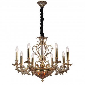 Подвесная люстра Lucia Tucci Firenze 1780.8.2 Antique Gold