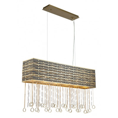 Люстра подвесная Lucia Tucci illuminazione PERSO 4930.6 gold&black