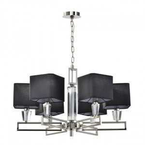 Подвесная люстра Alessandriya Lumien Hall LH1057/6P-NK-BK