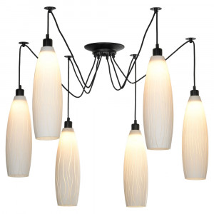 Подвесная люстра паук Lussole Shirley LSP-8435 Подвесная люстра паук Lussole Shirley LSP-8435