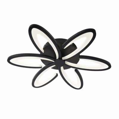 Потолочная светодиодная люстра с пультом ДУ Omnilux Florinas Black OML-49317-60