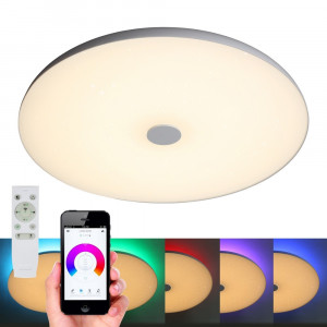 Потолочная светодиодная люстра с пультом ДУ Omnilux Melofon OML-47317-48