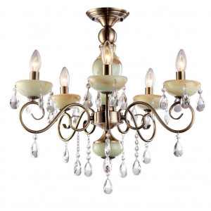 Потолочная люстра Arte Lamp Onyx Green A9592PL-5AB
