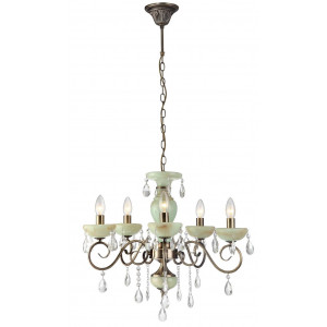 Подвесная люстра Arte Lamp Onyx Green A9592LM-5AB