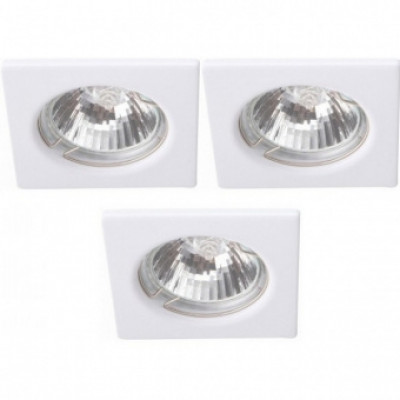 Точечный светильник Arte Lamp Quadratisch A2210PL-3WH