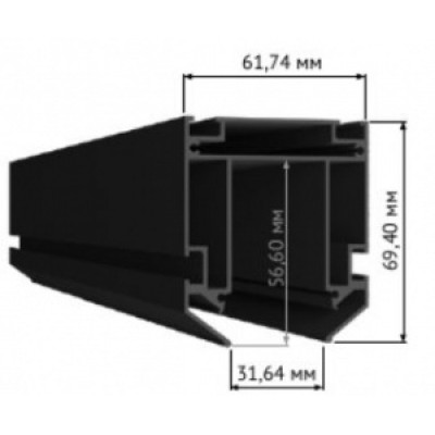 2м. Профиль для монтажа в натяжной ПВХ потолок STLuce Skyline 220 ST015.129.02