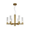 Подвесная люстра Crystal Lux OTONO SP6+1 BRASS/TRANSPARENTE