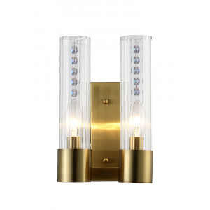 Бра Crystal Lux OTONO AP2 BRASS/TRANSPARENTE