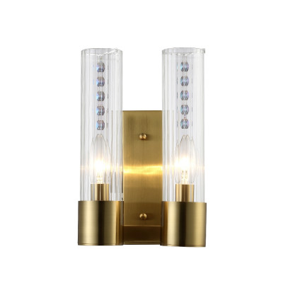 Бра Crystal Lux OTONO AP2 BRASS/TRANSPARENTE