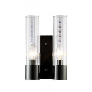 Бра Crystal Lux OTONO AP2 BLACK CHROMIUM/TRANSPARENTE