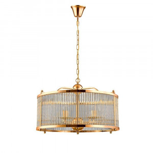 Подвесная люстра Crystal Lux TADEO SP6 D600 GOLD/TRANSPARENTE