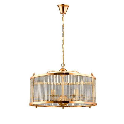 Подвесная люстра Crystal Lux TADEO SP6 D600 GOLD/TRANSPARENTE