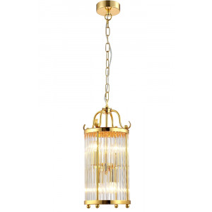 Подвесной светильник Crystal Lux TADEO SP4 D200 GOLD/TRANSPARENTE