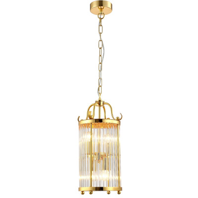 Подвесной светильник Crystal Lux TADEO SP4 D200 GOLD/TRANSPARENTE