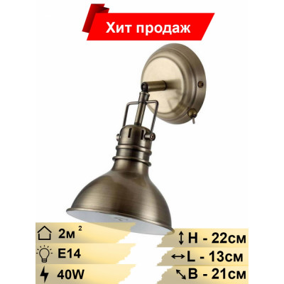 Спот Arte Lamp A1102AP-1AB