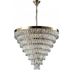 Подвесная люстра Crystal Lux Abigal SP22 D820 GOLD/TRANSPARENT