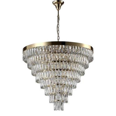 Подвесная люстра Crystal Lux Abigal SP22 D820 GOLD/TRANSPARENT