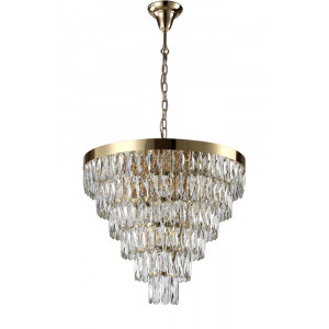Подвесная люстра Crystal Lux Abigal SP-PL15 D620 GOLD/TRANSPARENT
