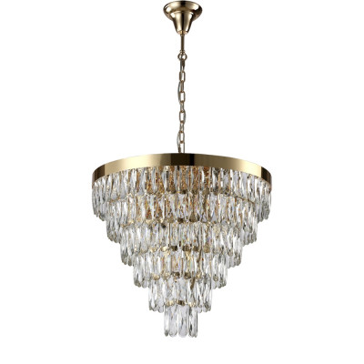 Подвесная люстра Crystal Lux Abigal SP-PL15 D620 GOLD/TRANSPARENT