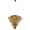 Подвесная люстра Crystal Lux Abigail SP-PL15 D620 GOLD/AMBER