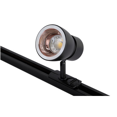 Однофазный светильник для трека Crystal Lux CLT 0.31 009 BL-GO