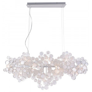 Подвесная люстра Crystal Lux Deseo SP15 L1400 Silver (1561/215)