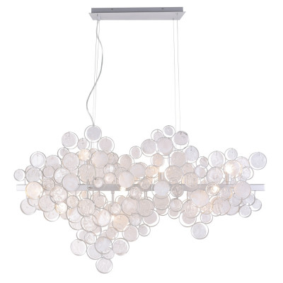 Подвесная люстра Crystal Lux Deseo SP12 L1000 Silver (1561/212)