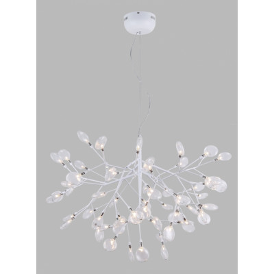 Подвесная светодиодная люстра Crystal Lux Evita SP63 White/Transparent (1691/263)