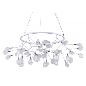 Подвесная светодиодная люстра Crystal Lux Evita SP45 D White/Transparent (1691/245D)